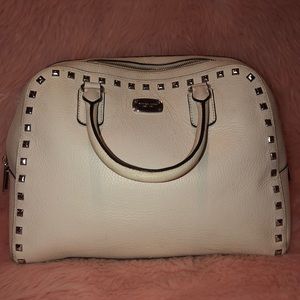 Authentic white Michael Kors studded purse